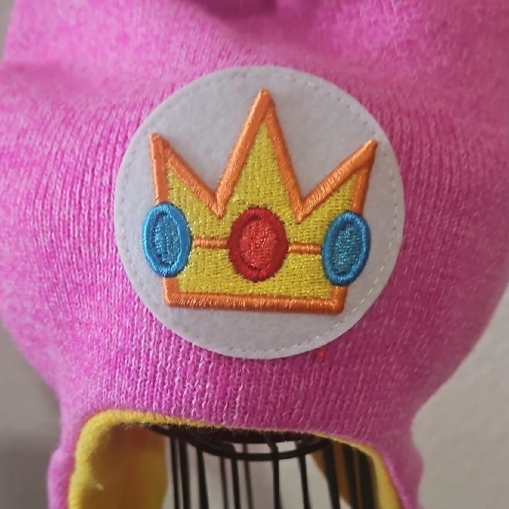 Nintendo Super Mario Pink Crown Kids Hat